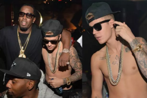 video of P. Diddy and ‘The Game’ giving Justin Bieber drinks